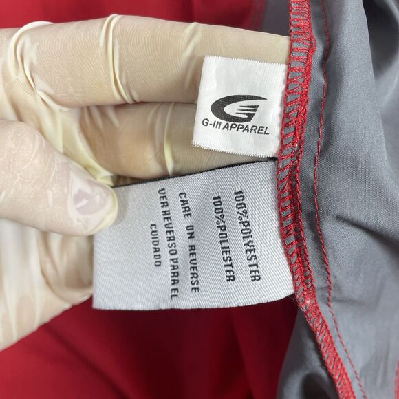 Tampa Bay Buccaneers Full Zip Windbreaker Jacket Men's Large Red NFL Authentic - Picture 4 of 7